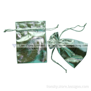 Silver Drawstring Pouch